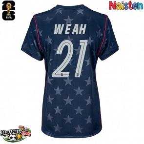 Yhdysvallat Timothy Weah #21 Vieraspaita Naisten MM-kisat 2026 Lyhythihainen